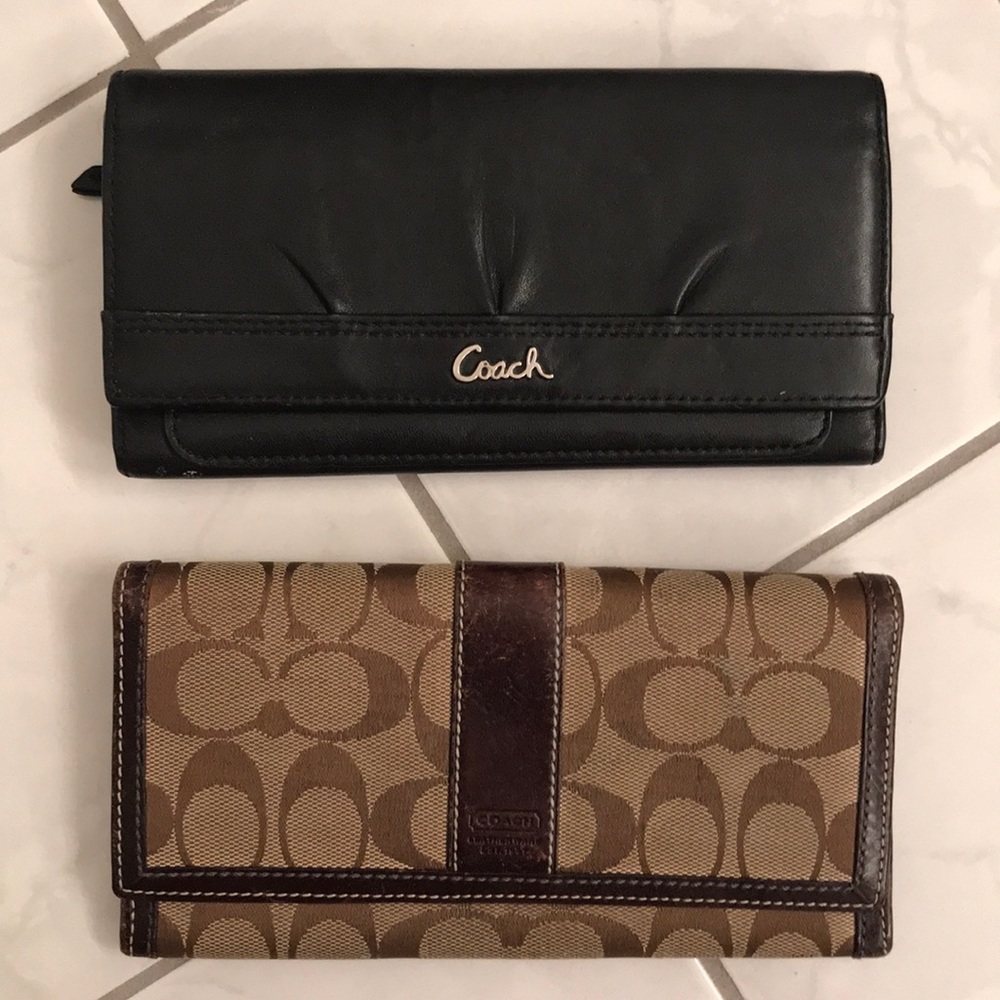 Authentic coach wallets